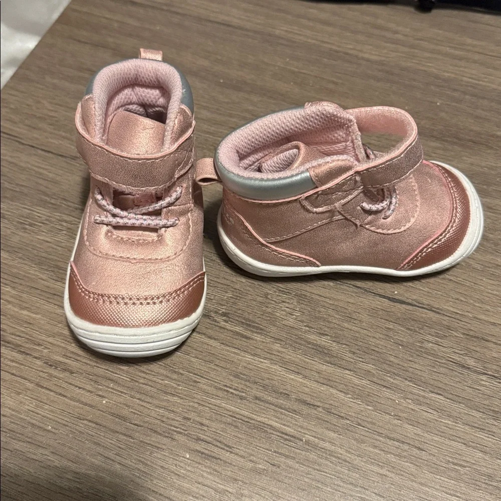 Stride‎ Rite boot  Archer boot baby girls size 3 boot Metallic Pink Kids